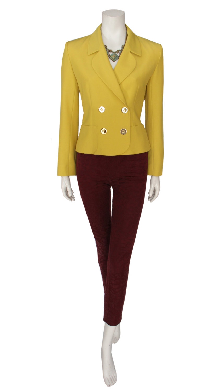 Yves Saint Laurent Yellow Blazer