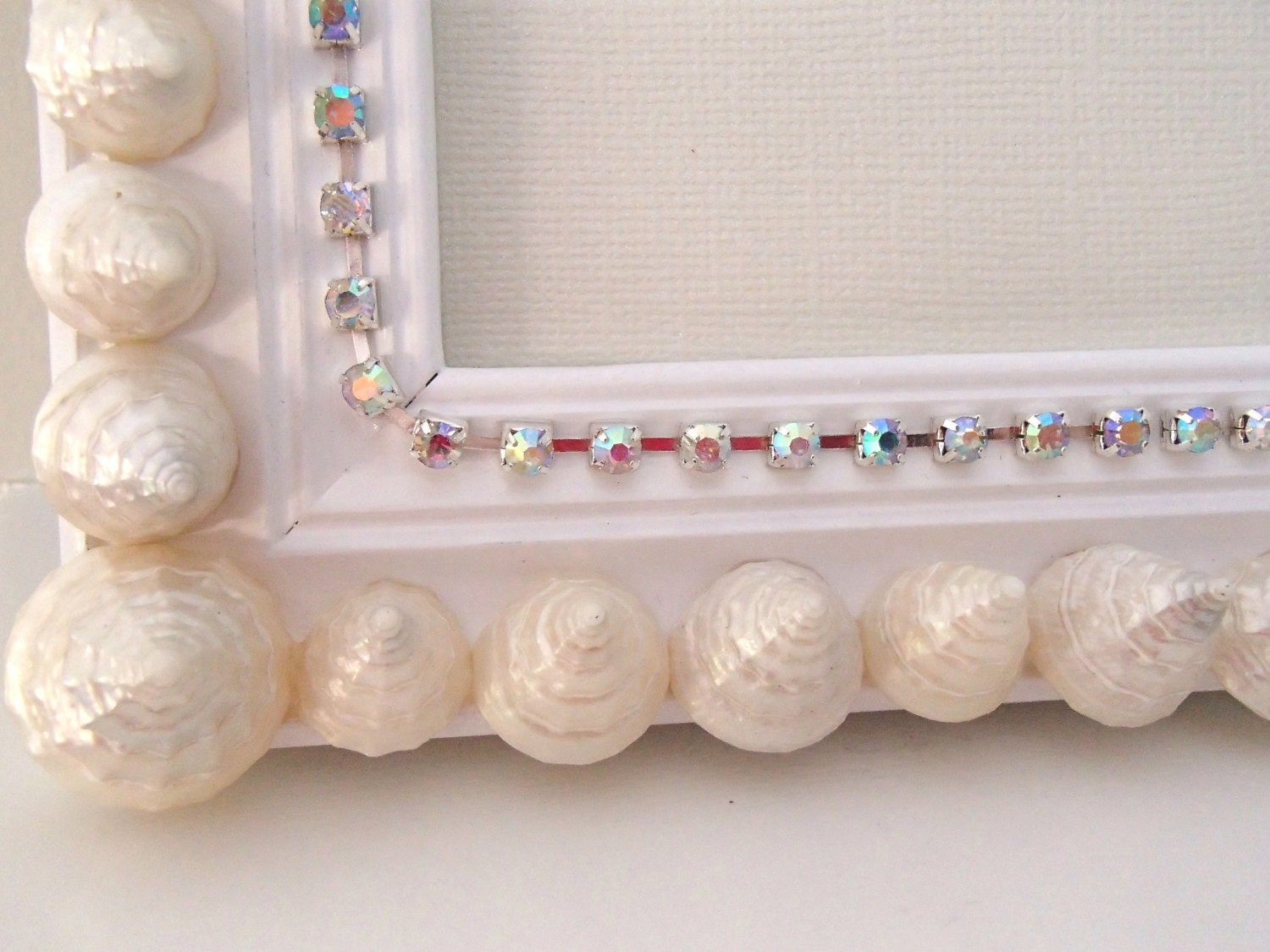 Beach Decor Shell Picture Frame 8X10 - Beach Picture Frame, Wedding Picture Frame