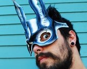 Negative Spliced Bunny Leather Mask