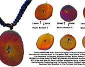 Artistic Jewelry, Funky Boho Necklace, Leather Necklace, Beaded Necklace, Statement Necklace