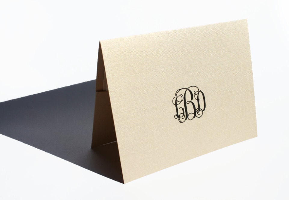 Pocket Wedding Invitation with monogram