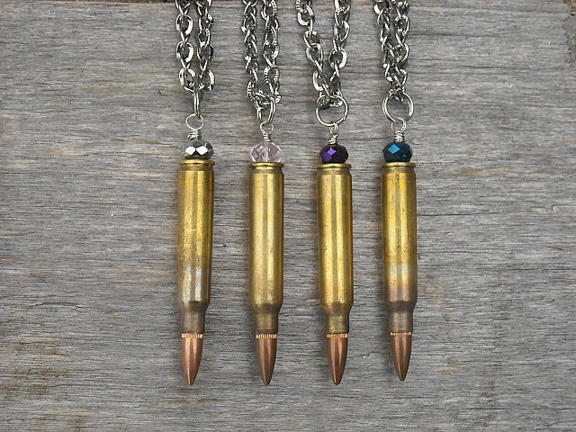 Bullet Necklace, Bullet Casing Necklace, Bullet Jewelry, Bullet Pendant, Shotgun Shell, Steampunk, Men, Women,