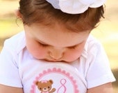 Monthly Onesie Stickers - Lyla - Sweet Ballerina Bears - Baby Month Stickers Baby Onesie Stickers