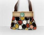 Purse handbag.  Cobblestone in Mink