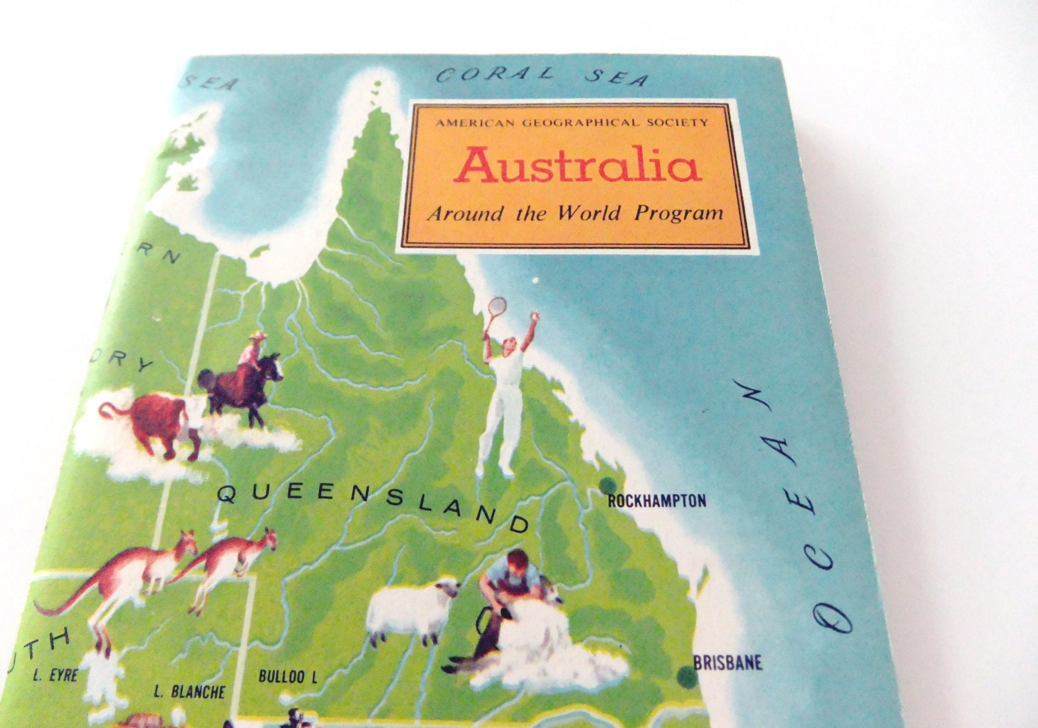 Australia (1966) - Vintage Book -  Around the World Program - Supplies