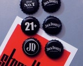 6 Pack Jack Daniel's Beer Bottle Cap Magnets
