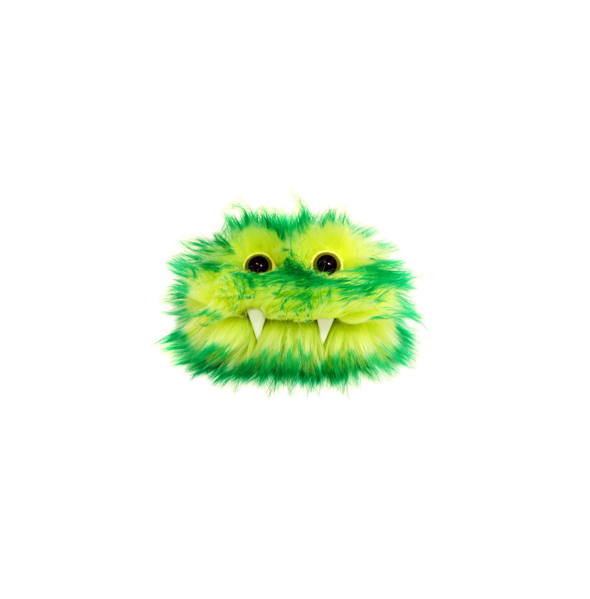 Kirk the Eco-Friendly Monster - Kawaii - Green Yellow Furry Altered Altoids Tin