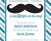 Mustache Invite- PDF