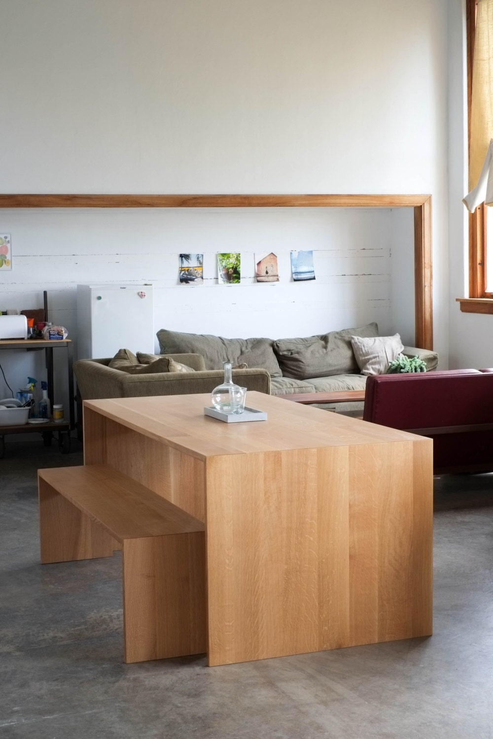 Rosarita Dining Table - 1" Thick Quarter Sawn White Oak - In Stock