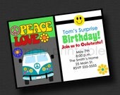 70's Theme Birthday Party Invitation Il_170x135