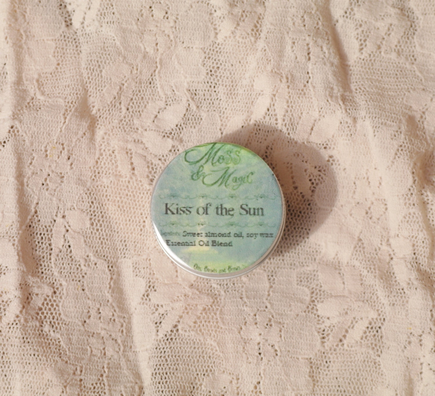 Kiss of the Sun Solid Perfume 15g. Vegan. Essential Oils. Soy Wax. Sweet Orange, Neroli, Lemon, Lime, Lemongrass, Bergamot