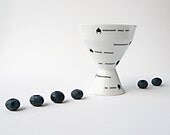 Wine Glass with Space Invaders - Ceramic double sided glass