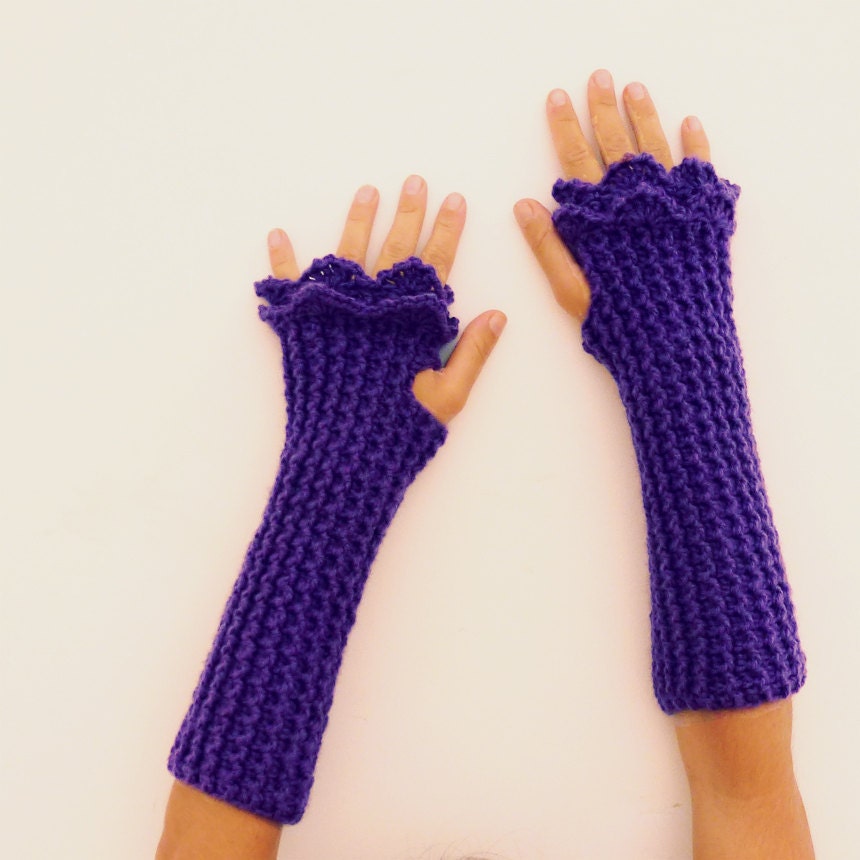 Warm hands Crochet Pattern Fingerless Mittens Grace PDF - beginners PHOTO TUTORIAL - woman warm accessory gloves