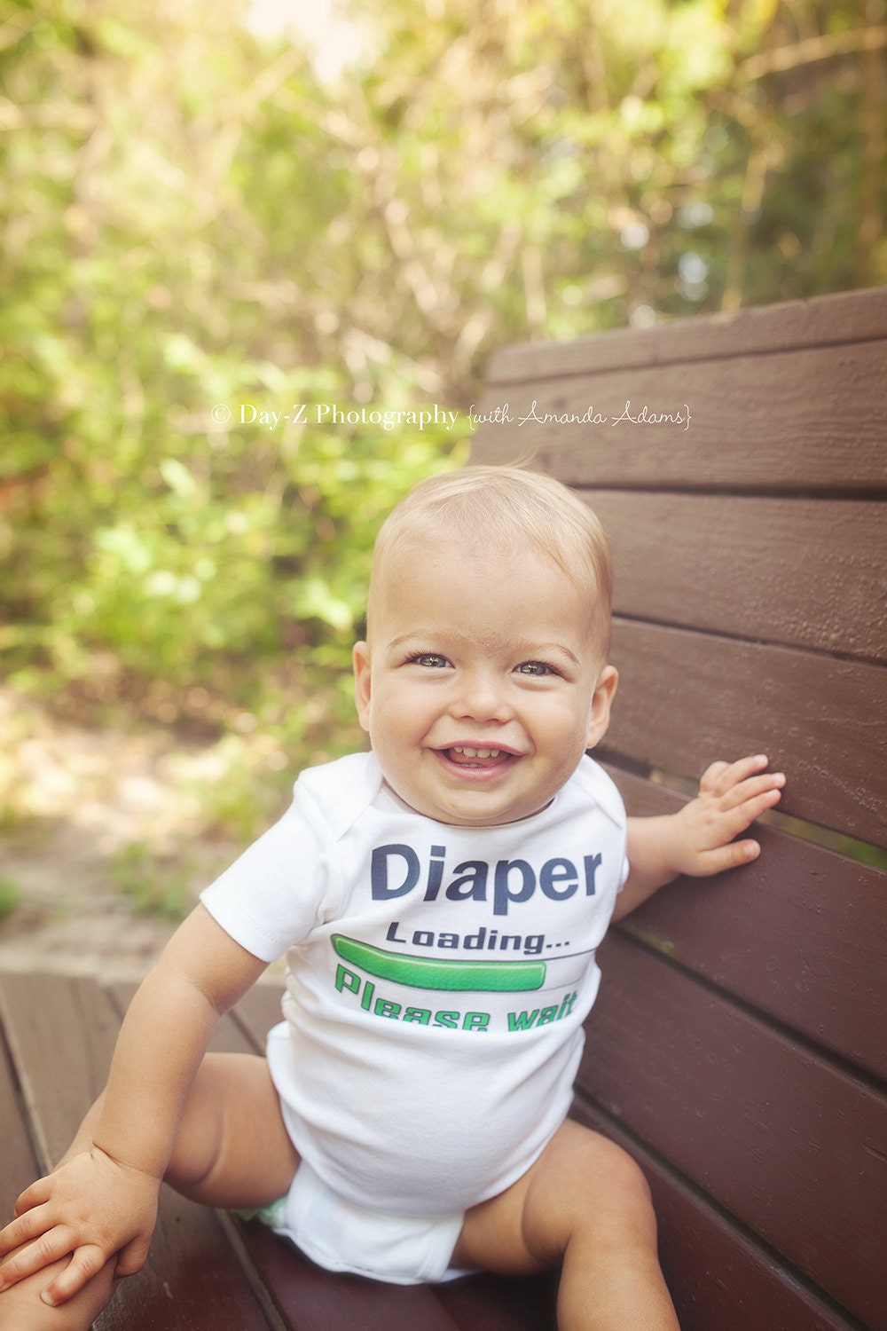 Diaper Loading - Funny Baby ONESIE - Infant Tee also available - Your color choice