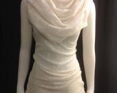 Safari Tunic in Cotton Crochet Lace Available in Black or Cream