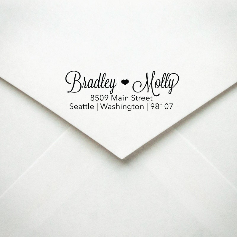Wood Handle Return Address Stamp - Custom