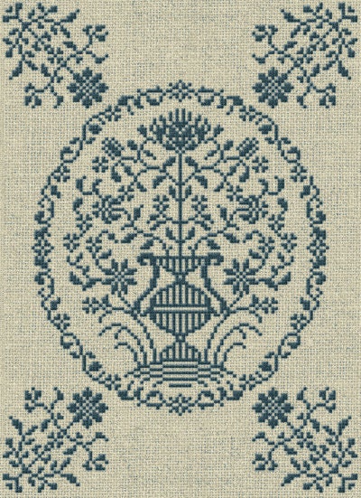 A Georgian Bouquet - Cross Stitch Pattern - Instant Download PDF Booklet