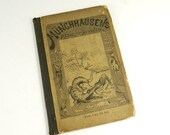 Antique Vintage 1898 Swedish 'Münchhausens Resor och Äfventyr' Book - AKA The Adventures of Baron Munchhausen