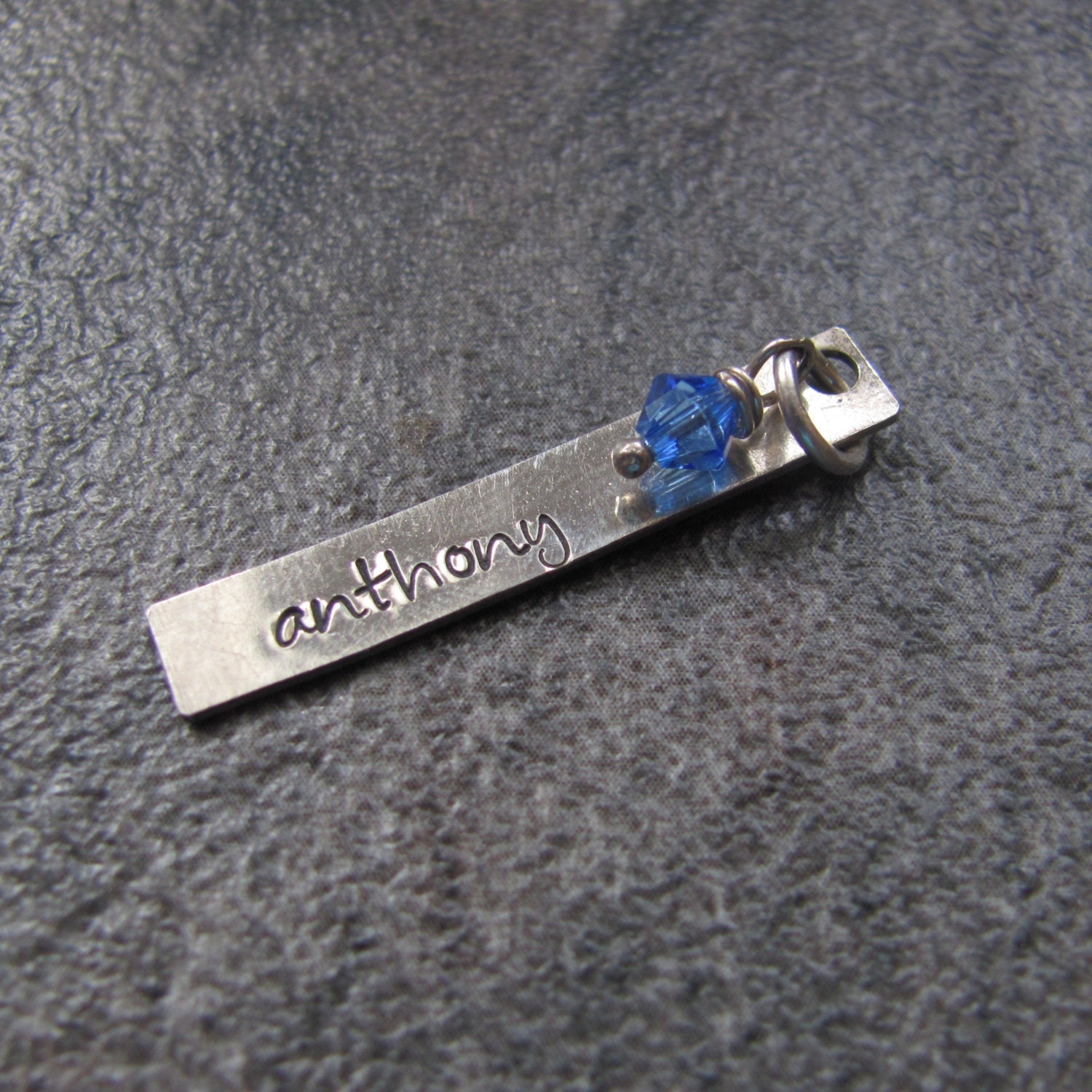 Single Personalized Rectangle - Handstamped