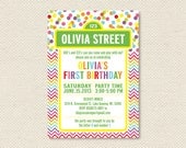 custom birthday party invitation - sesame street inspired