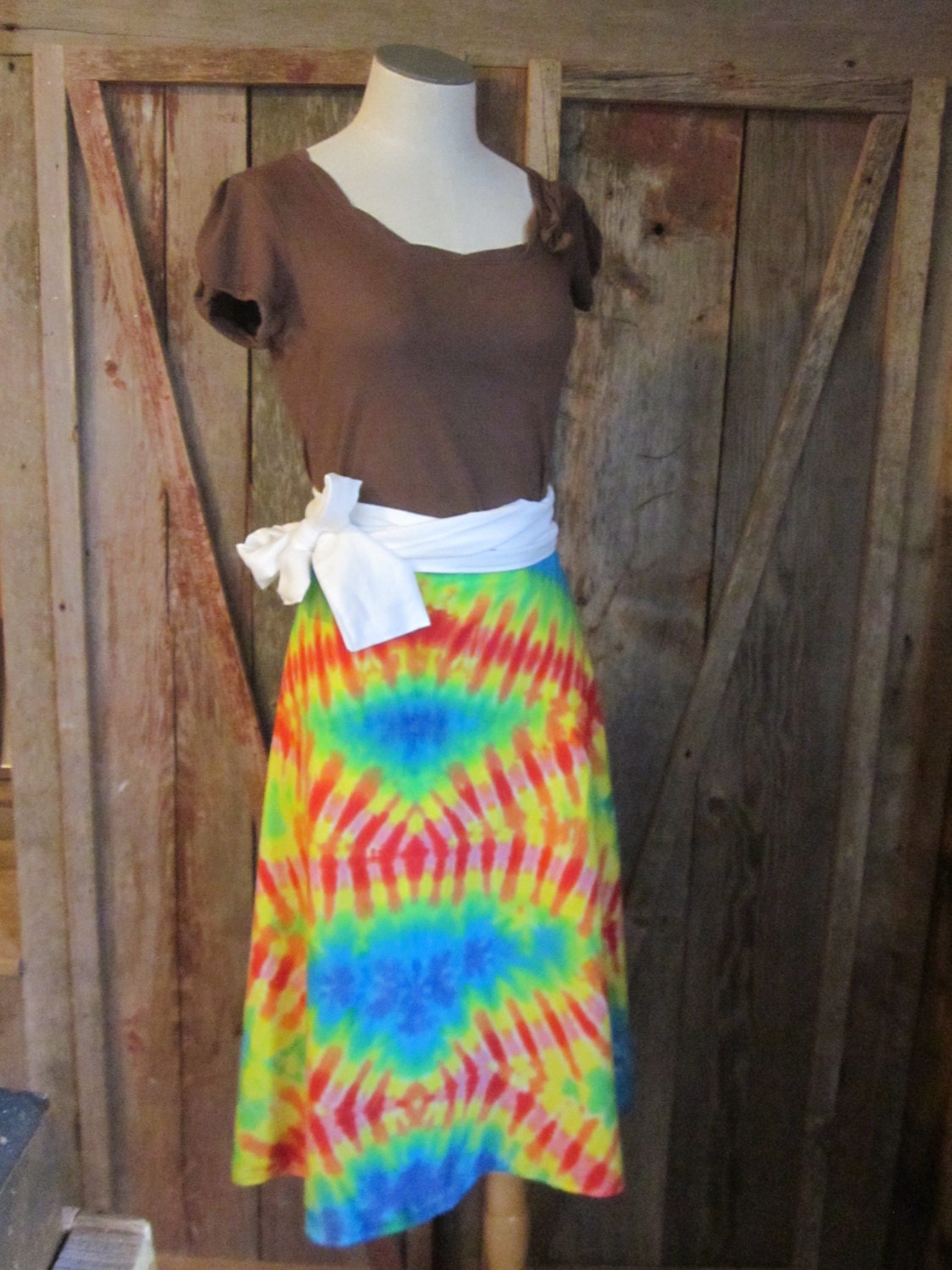SALE Tie Dye Wrap Skirt XXS - XS - S or Girl's Size Large