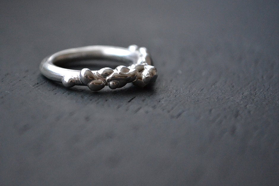 Sterling Silver Casual Ring "CHORRETE" Collection