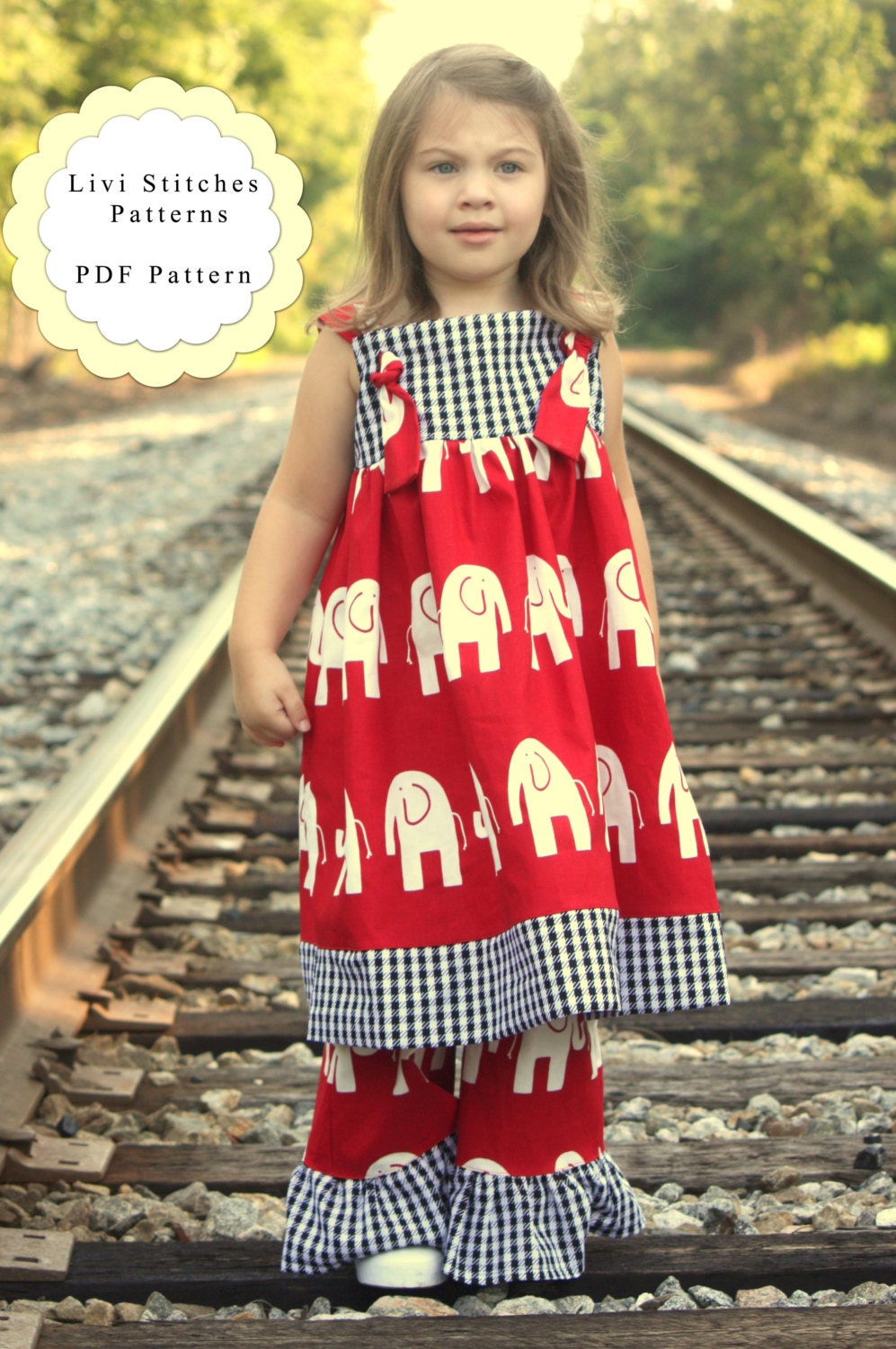 Vivian Knot Dress Pattern- Instant Download PDF Pattern and Tutorial- Livi Stitches Sewing Pattern