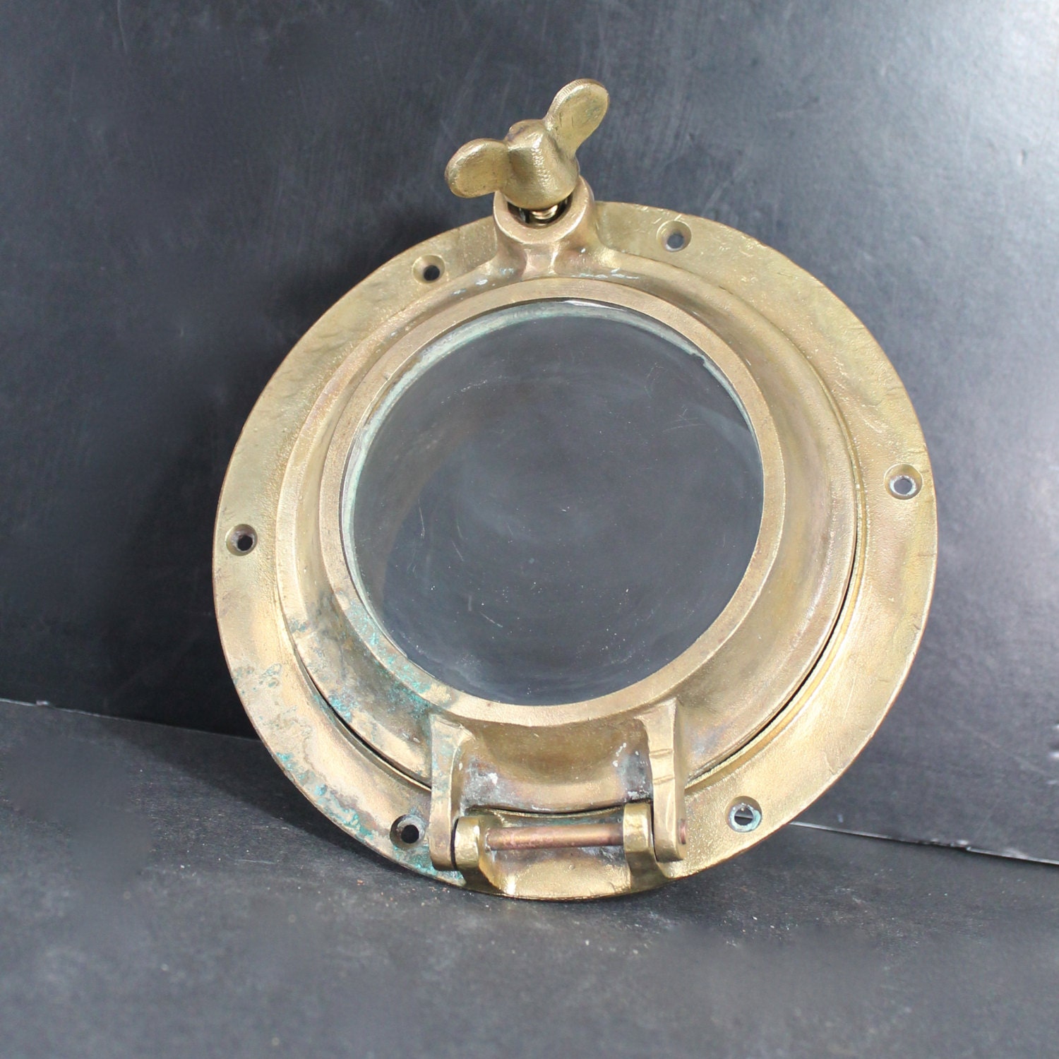 Antique Brass Port Hole by SugarLMtnAntqs on Etsy