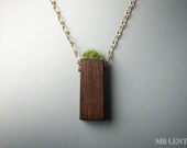 Real Grass Necklace Green and Eco Friendly 002