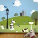 Wall Mural Stencil Kit, Cats and Dogs Wall Art, 49 Wall Stencils for Boys Room Wall Mural