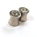Ammonite Stainless Steel Double Flared Plugs 2g (6mm) 0g (8mm) 00g (10mm) 7/16" (11 mm) 1/2" (13mm) 9/16" (14mm) 5/8" (16mm)Metal Ear Gauges