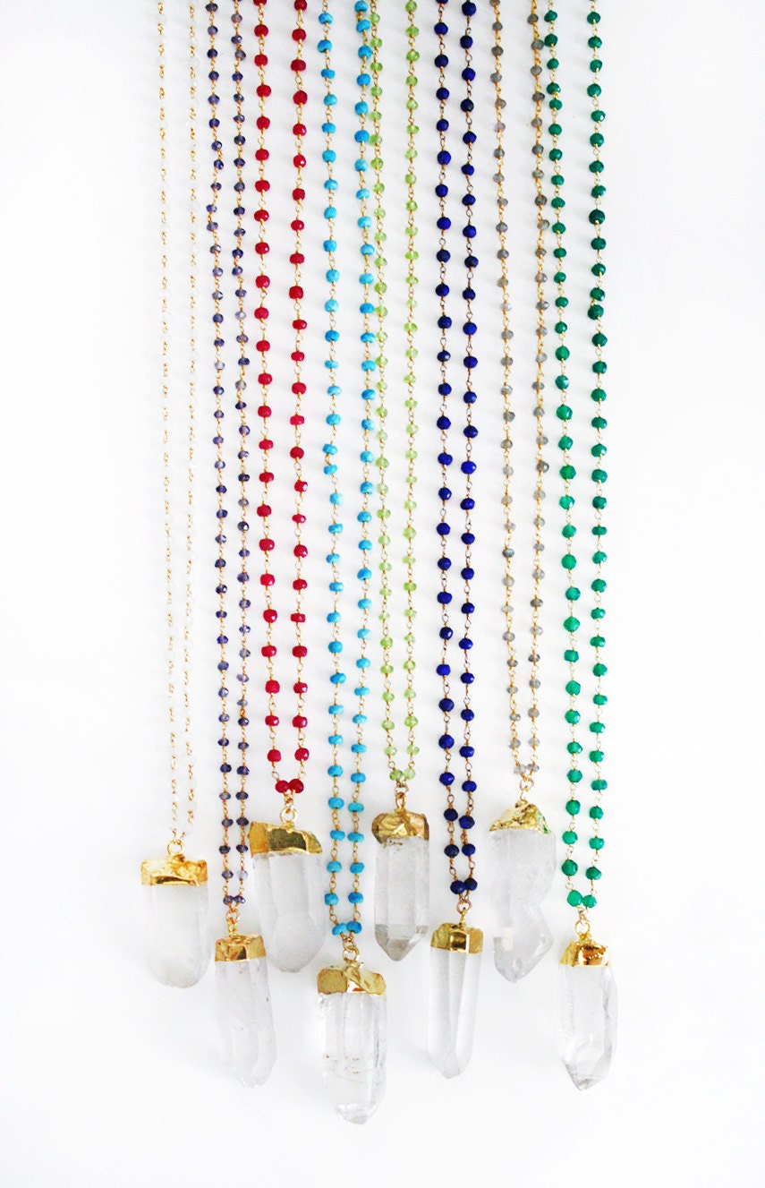 Crystal Quartz Wirewrapped Necklace