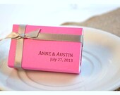 Hot Pink Personalized Party Favor: Create Your Own Soap Favors