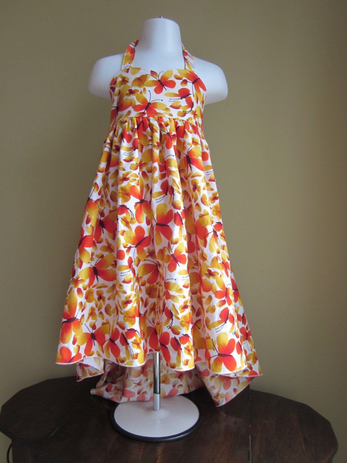 Butterfly Hi-Low Dress