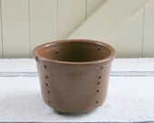Rustic Pottery Faiselle, French Antique Cheese Strainer