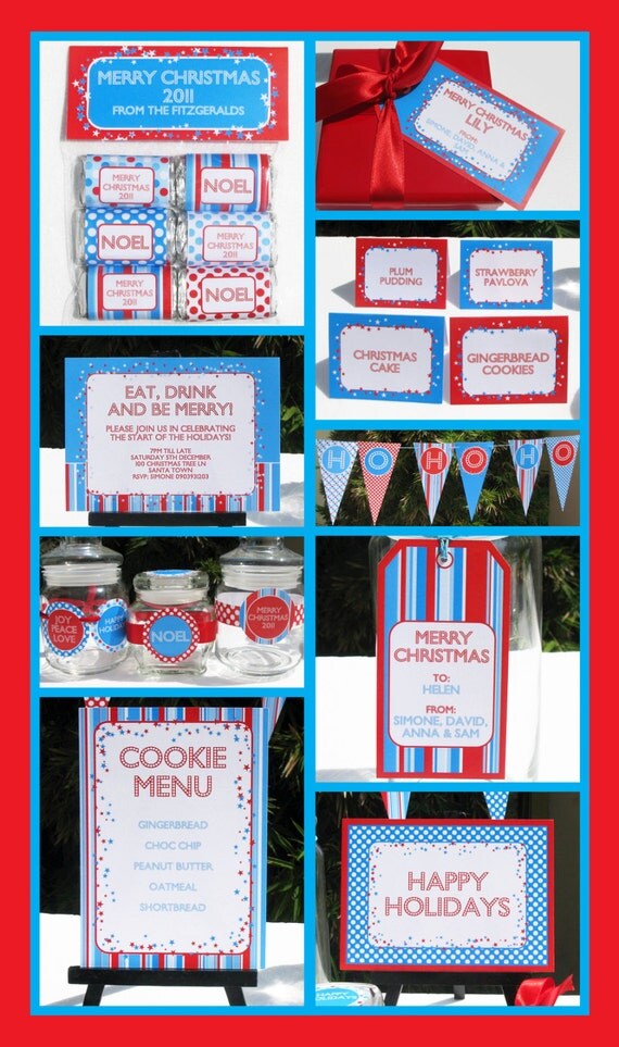 Winter Wonderland Holiday Party Invitation & Printable Party Collection, EDITABLE TextPDF file - you personalize at home with Adobe Reader Il_570xn