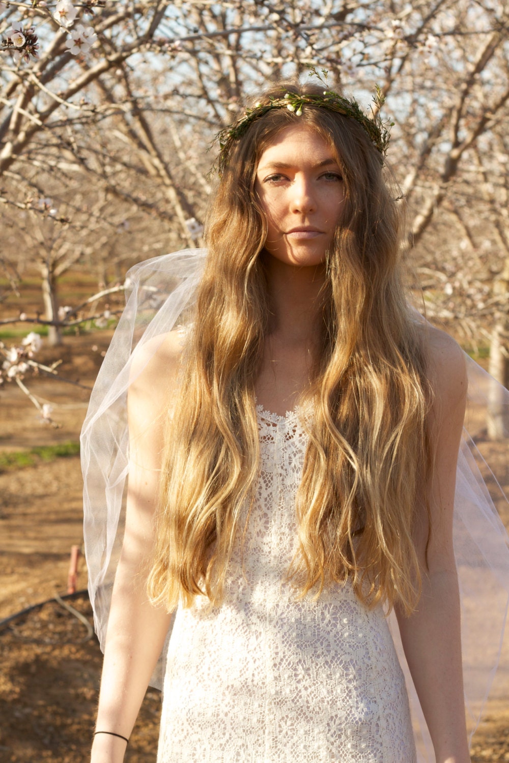 White lace short vintage tank dress- Heidi