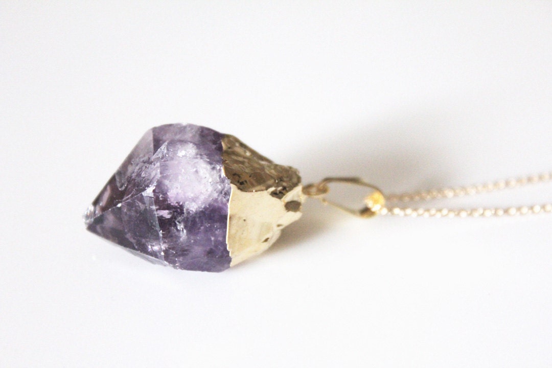 Dipped Amethyst Point Pendant