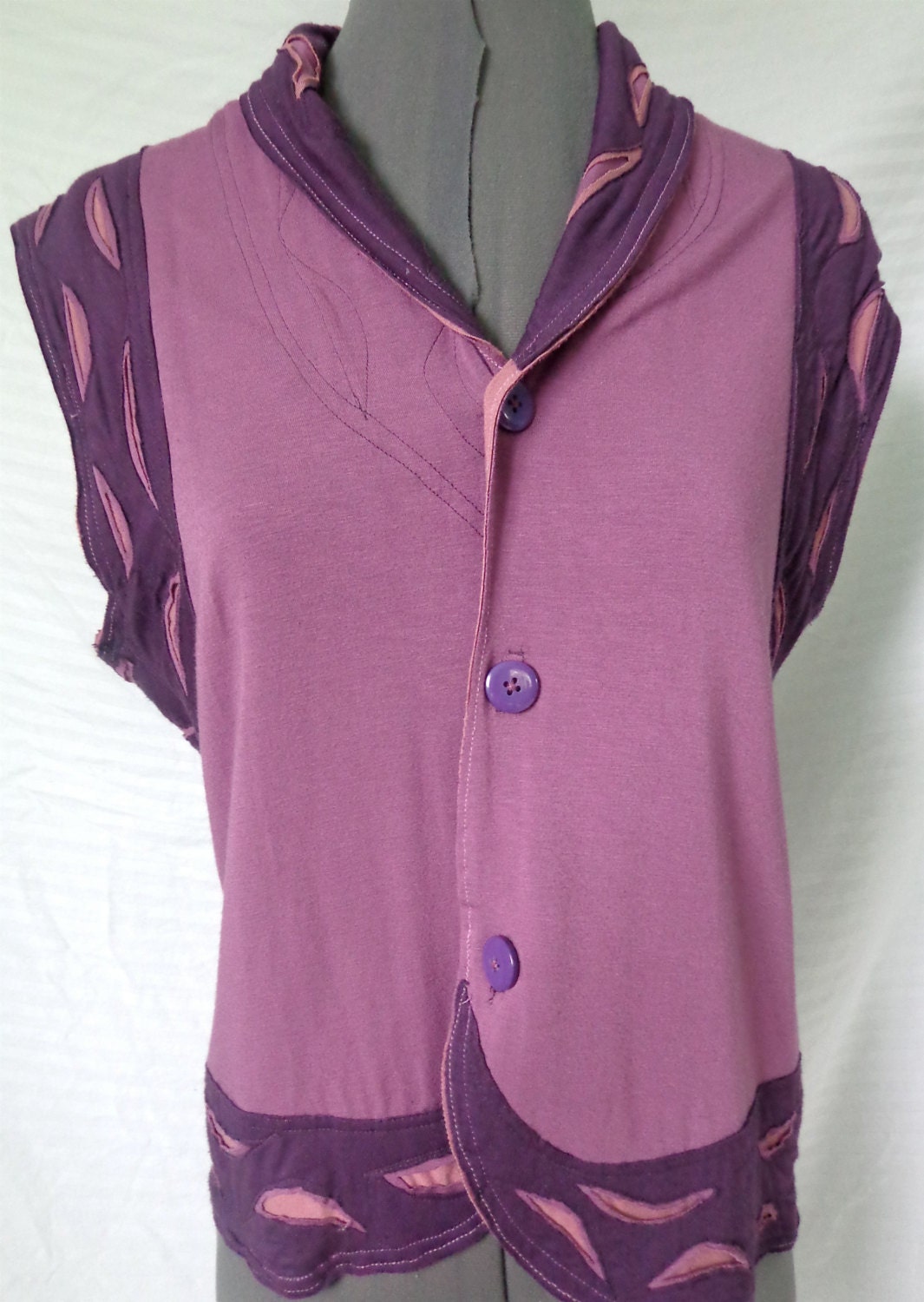 Womens Purple Vest