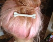 Small 3" Bone Hair Clip like Pebbles from the Flinstones