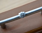 Classic Brushed Nickel Restoration Hardware Floral Pull