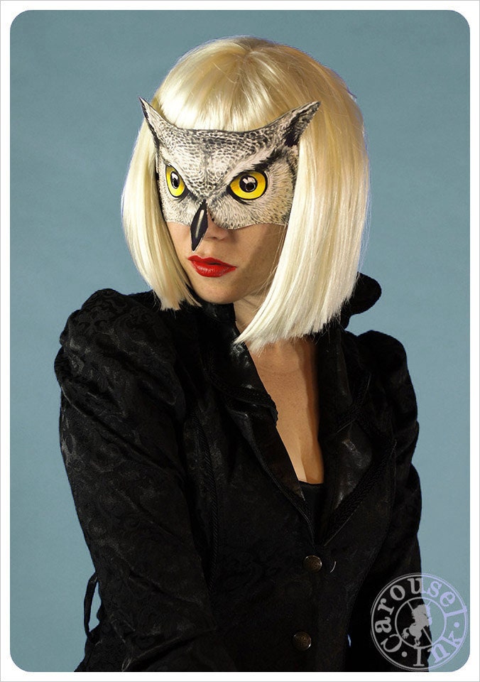 Owl Mask by Carousel Ink - Victorian Paper MASK - OWL