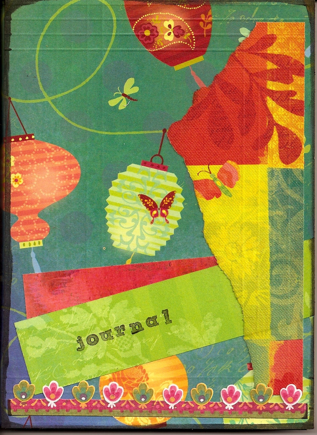 Little Girl Journal:  Blues, Butterflies, and Lanterns