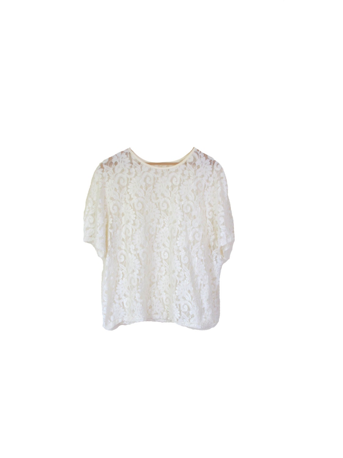 Vintage Ivory Lace Tee