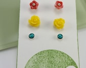 Primary Post Stud Earring Trio