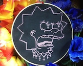 Feminist Fury Lisa Simpson Cross Stitch