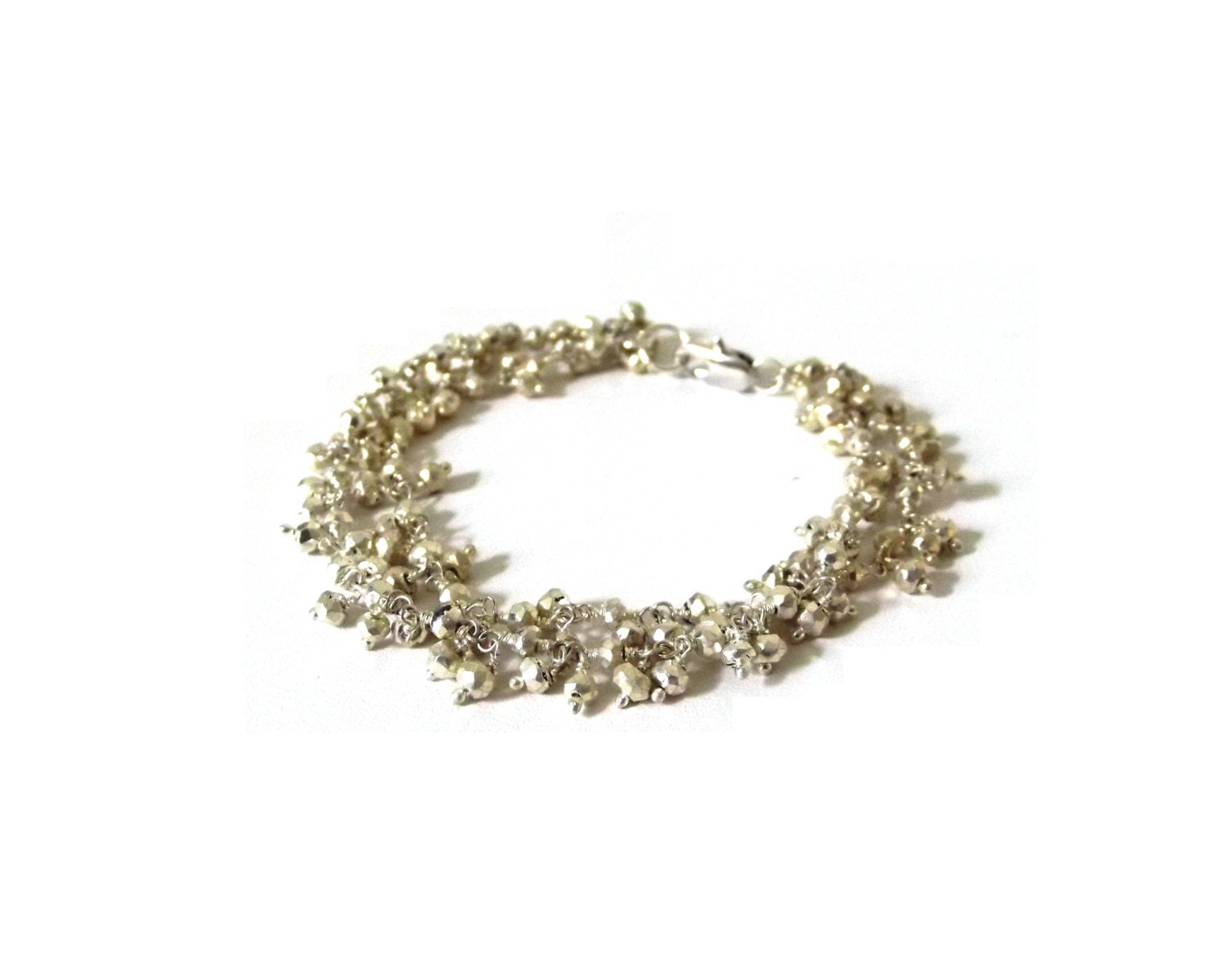 Silver Plated Nugget Bracelet