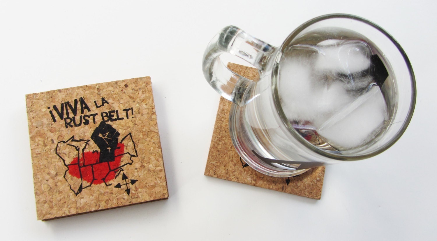 Viva La Rust Belt - Cork Coaster Set (Square)