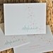 Falling Flowers Personalized Note Card, Choose 1 of 6 Fonts, Set of 12 Folded Cards, Gifts under 25, Colorful Stationery