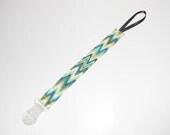 Paci Clip - Turquoise Chevron